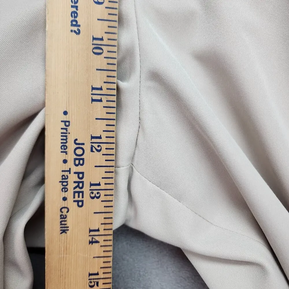 Walter Hagen Men 34x28 Beige Khaki Flat Front Cuffed Dress Pants Trousers Career - Picture 12 of 15